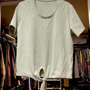 Sage columbia medium tie front t shirt